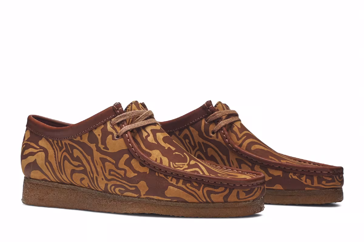Wu Wear x Clarks Wallabee Caramel, view 9