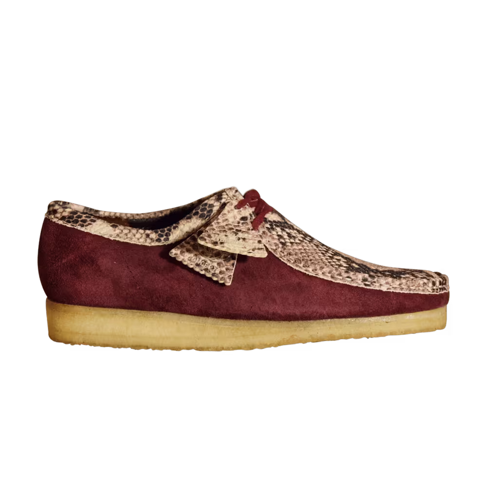 Concepts x Clarks Wallabee Snakeskin - Burgundy