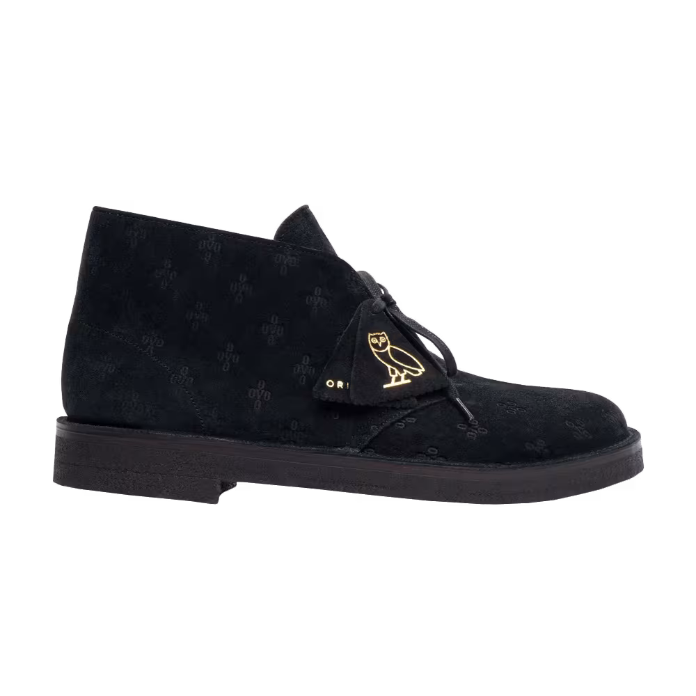 OVO x Clarks Desert Boot Black