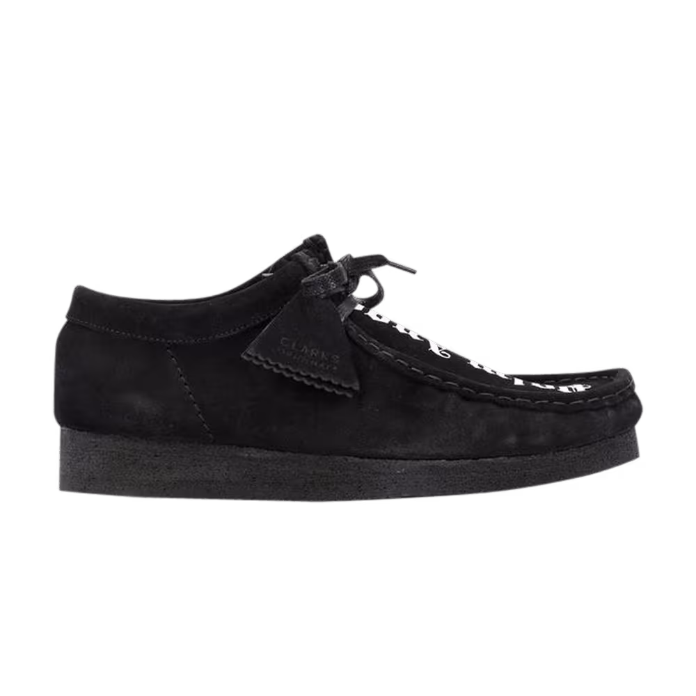 Palm Angels x Clarks Fringed Wallabee Moccasin Black