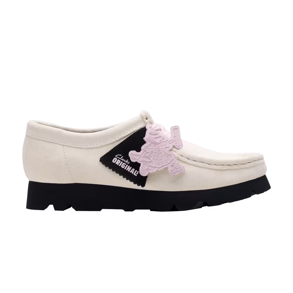 Clarks PaperGirl x Women's Wallabee White Black