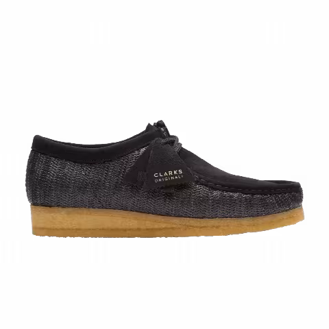 Clarks Wallabee 'Black Raffia'