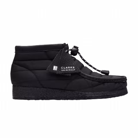 Clarks Wmns Wallabee Boot 'Black Quilted'