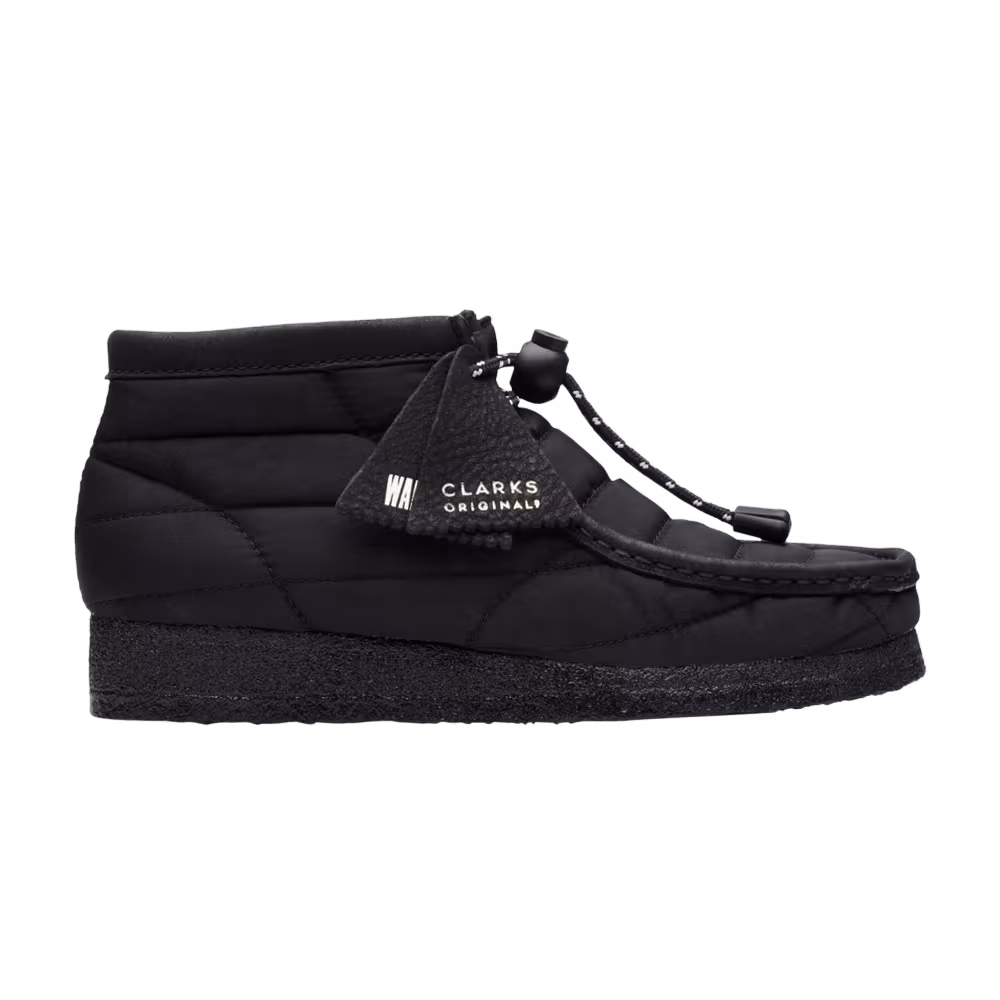 Clarks Women's Wallabee Boot Black Quilted