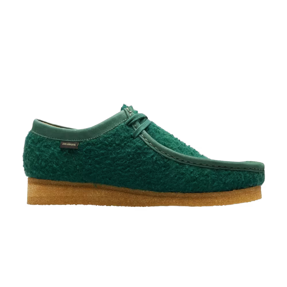 Clarks Aimé Leon Dore x Wallabee Casentino Wool Green