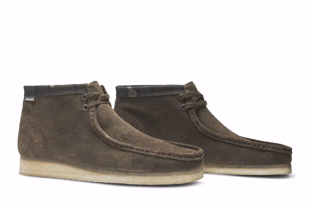 Clarks Carhartt WIP x Wallabee Olive Camo, view 9