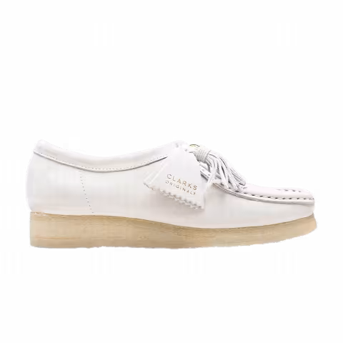 Clarks Wmns Wallabee 'White Nubuck'