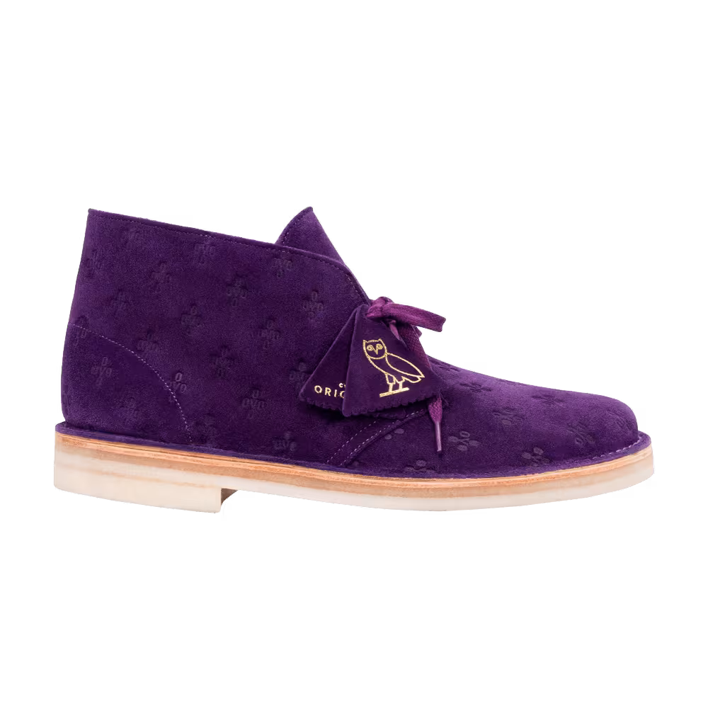 OVO x Clarks Desert Boot Purple