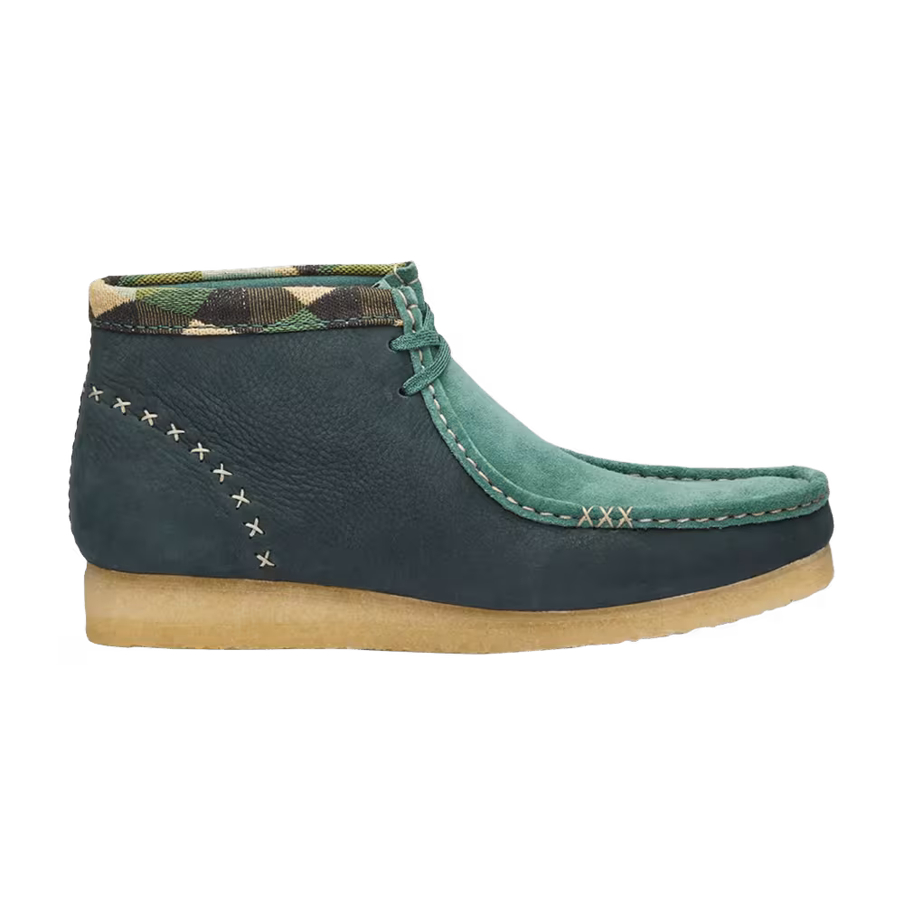 END. x Clarks Wallabee Boot Artisan Craft - Green