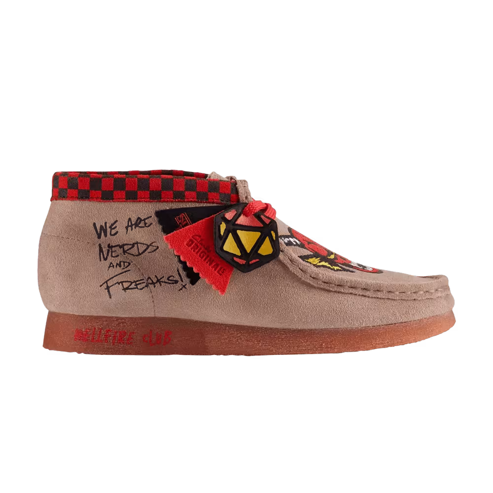 Stranger Things x Clarks Wallabee Big Kid Hellfire Club