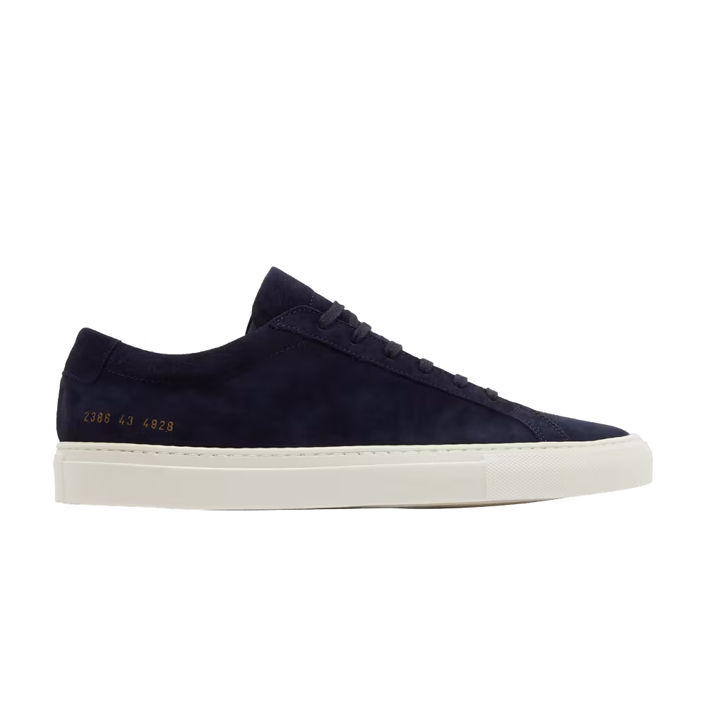 Common Projects Achilles Waxed Suede - Navy