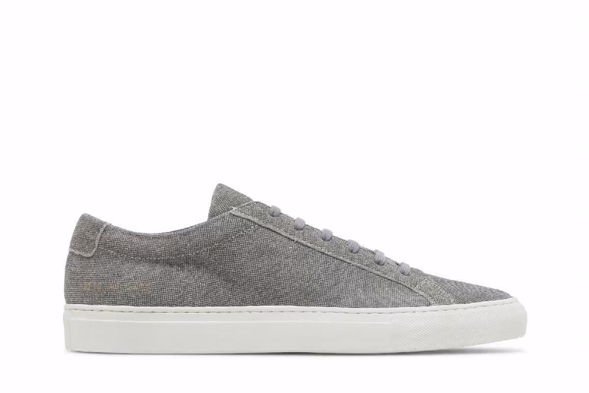 B.shop x Common Projects Achilles Low Patterned Suede - Dark Grey, view 2