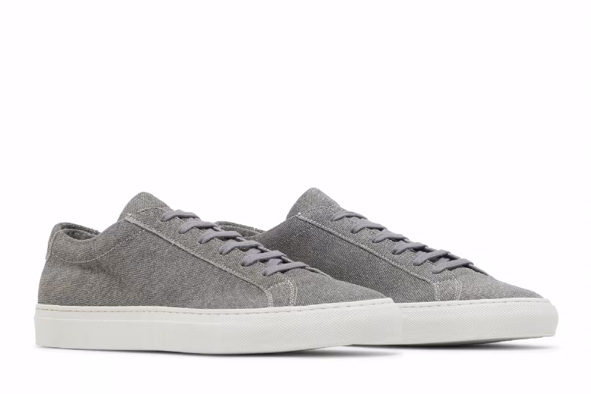 B.shop x Common Projects Achilles Low Patterned Suede - Dark Grey, view 9