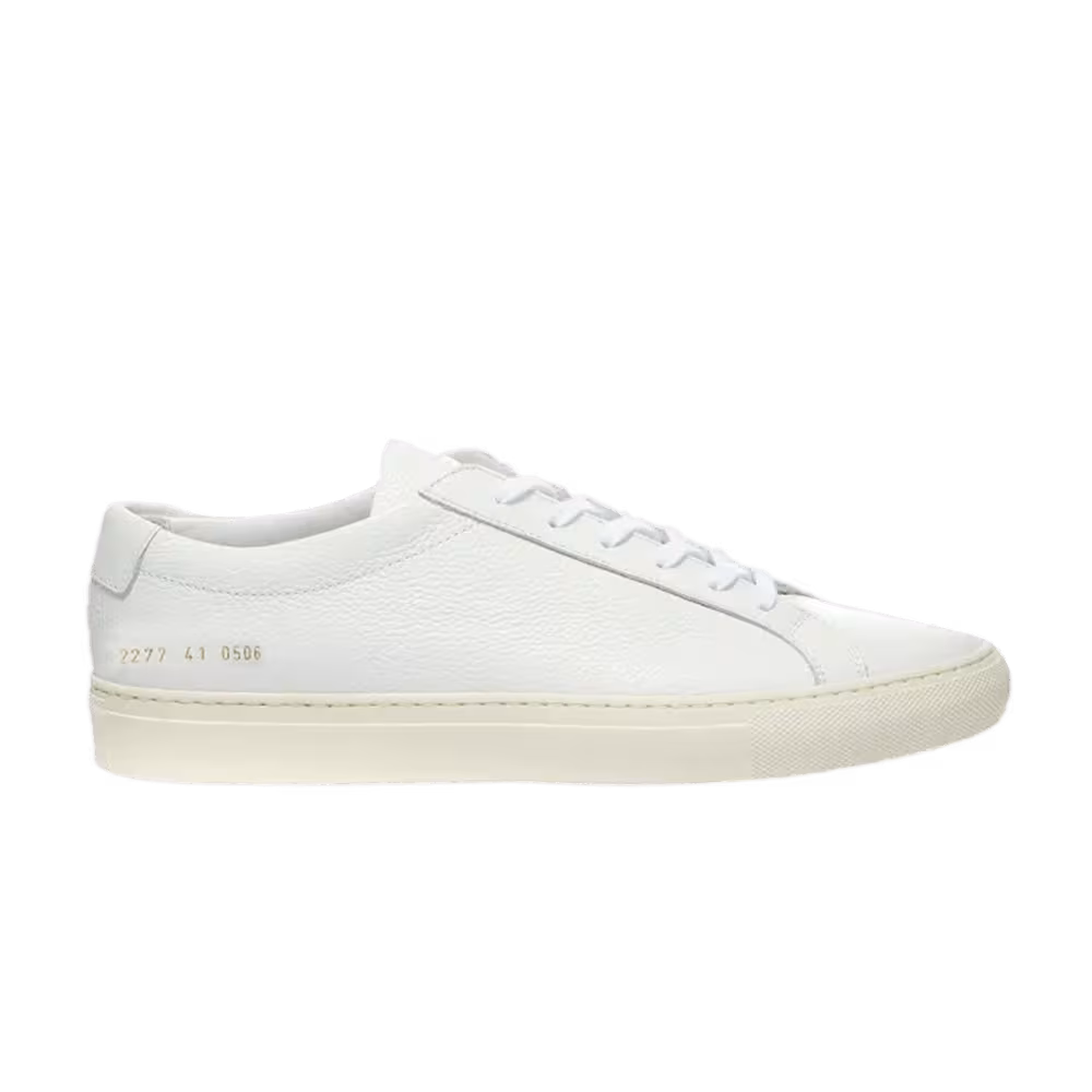 Common Projects Achilles Pebbled Low White