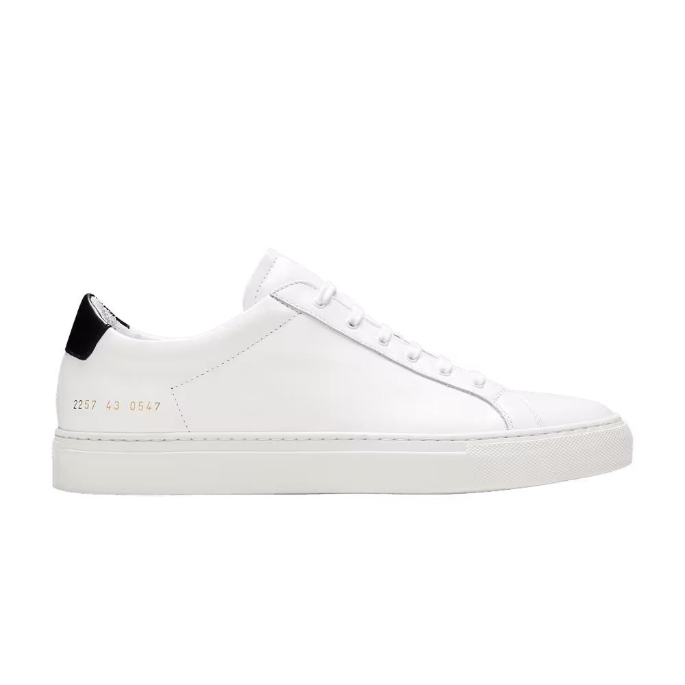 Common Projects Low White Black