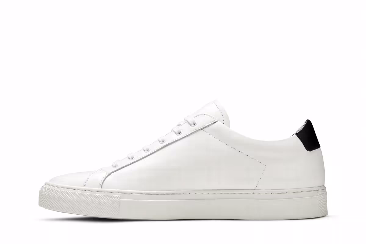 Common Projects Low White Black, view 4