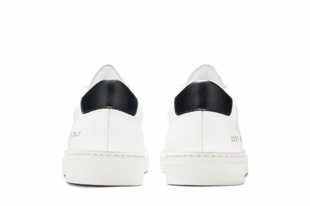 Common Projects Low White Black, view 7