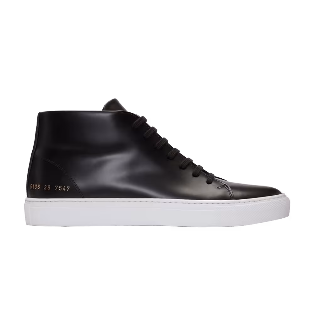 Common Projects New Court Mid Black
