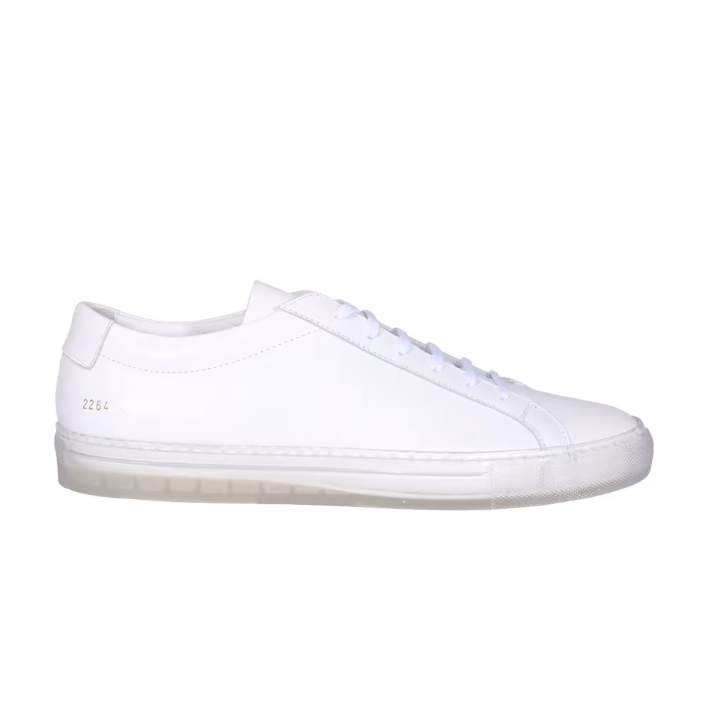 Common Projects Achilles Low Transparent Sole - White