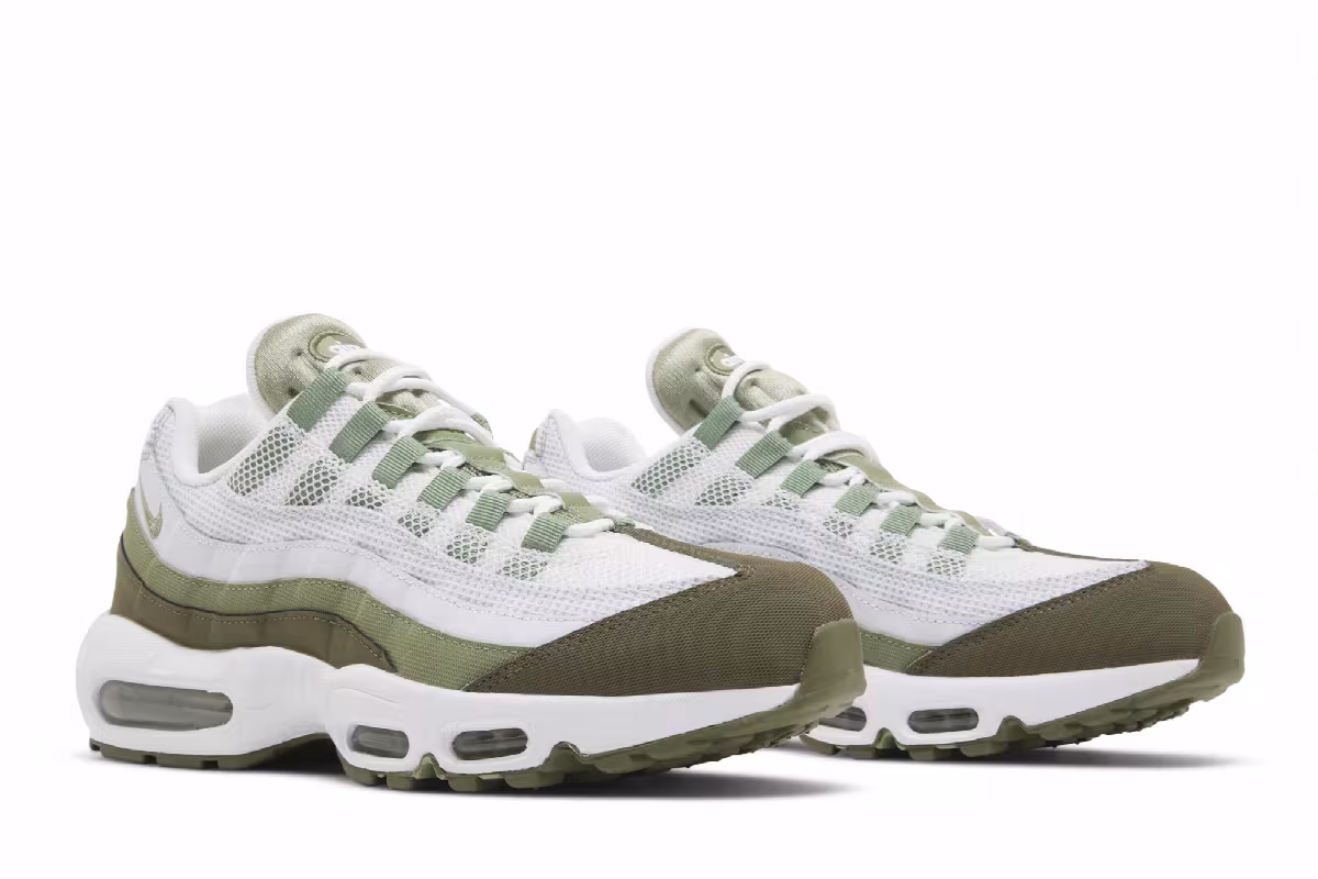 Nike Air Max 95 White Oil Green, view 9