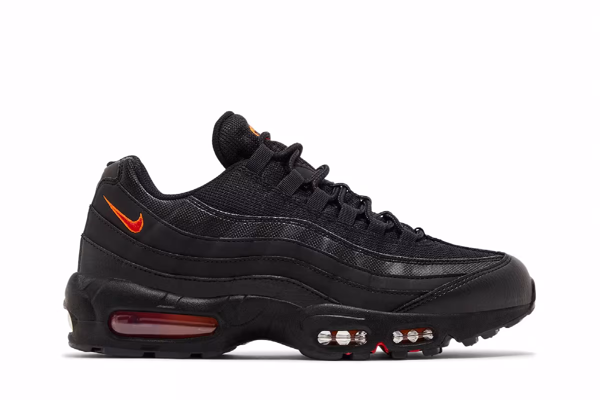 Nike Air Max 95 Black Red Orange, view 2