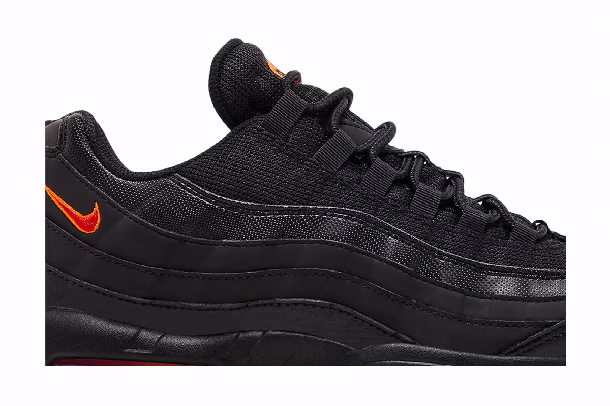 Nike Air Max 95 Black Red Orange, view 3