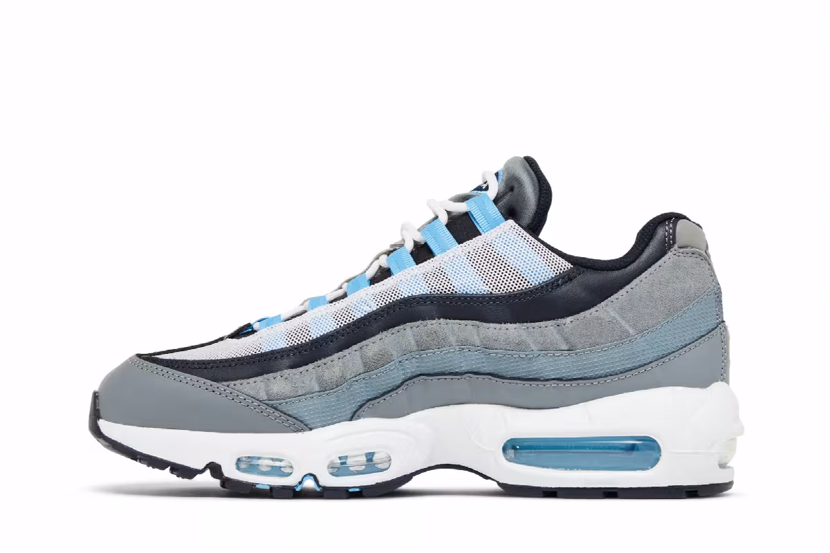 Nike Air Max 95 Cool Grey University Blue, view 4
