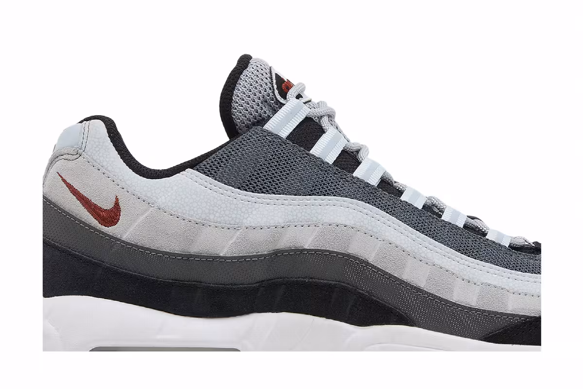 Nike Air Max 95 Wolf Grey Rugged Orange, view 3