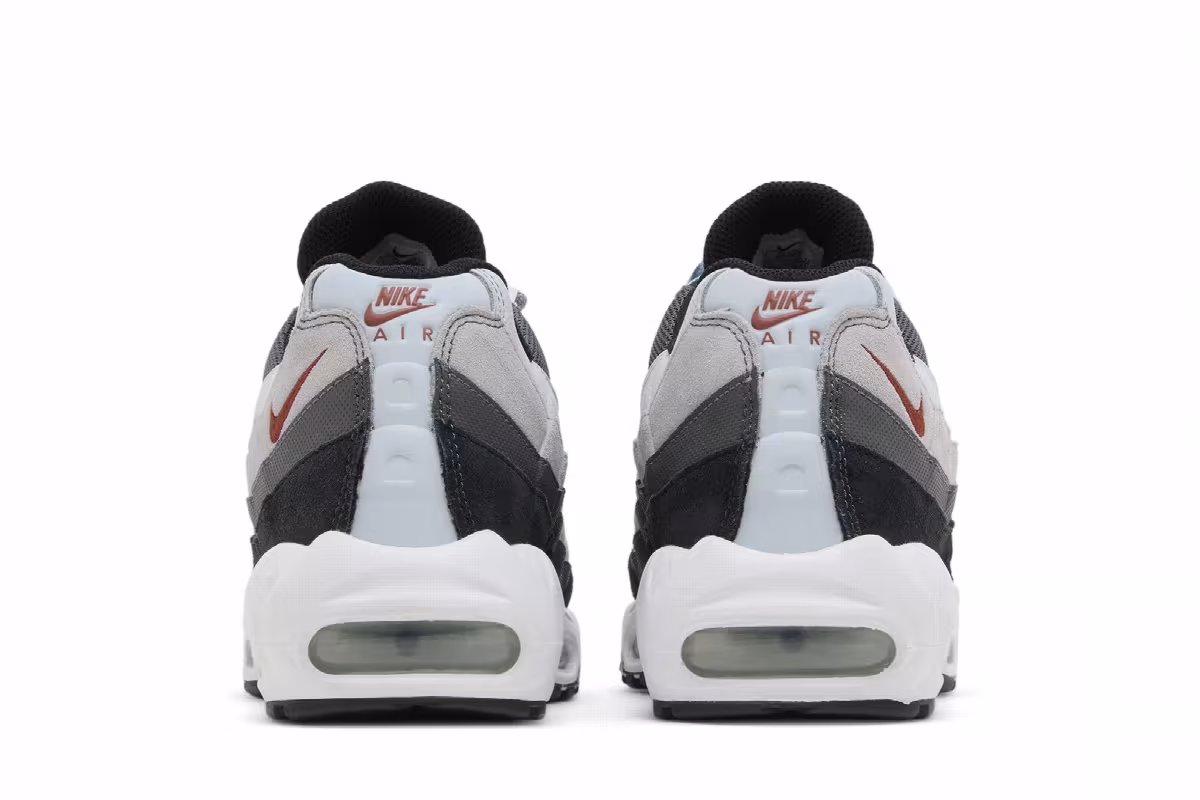 Nike Air Max 95 Wolf Grey Rugged Orange, view 7