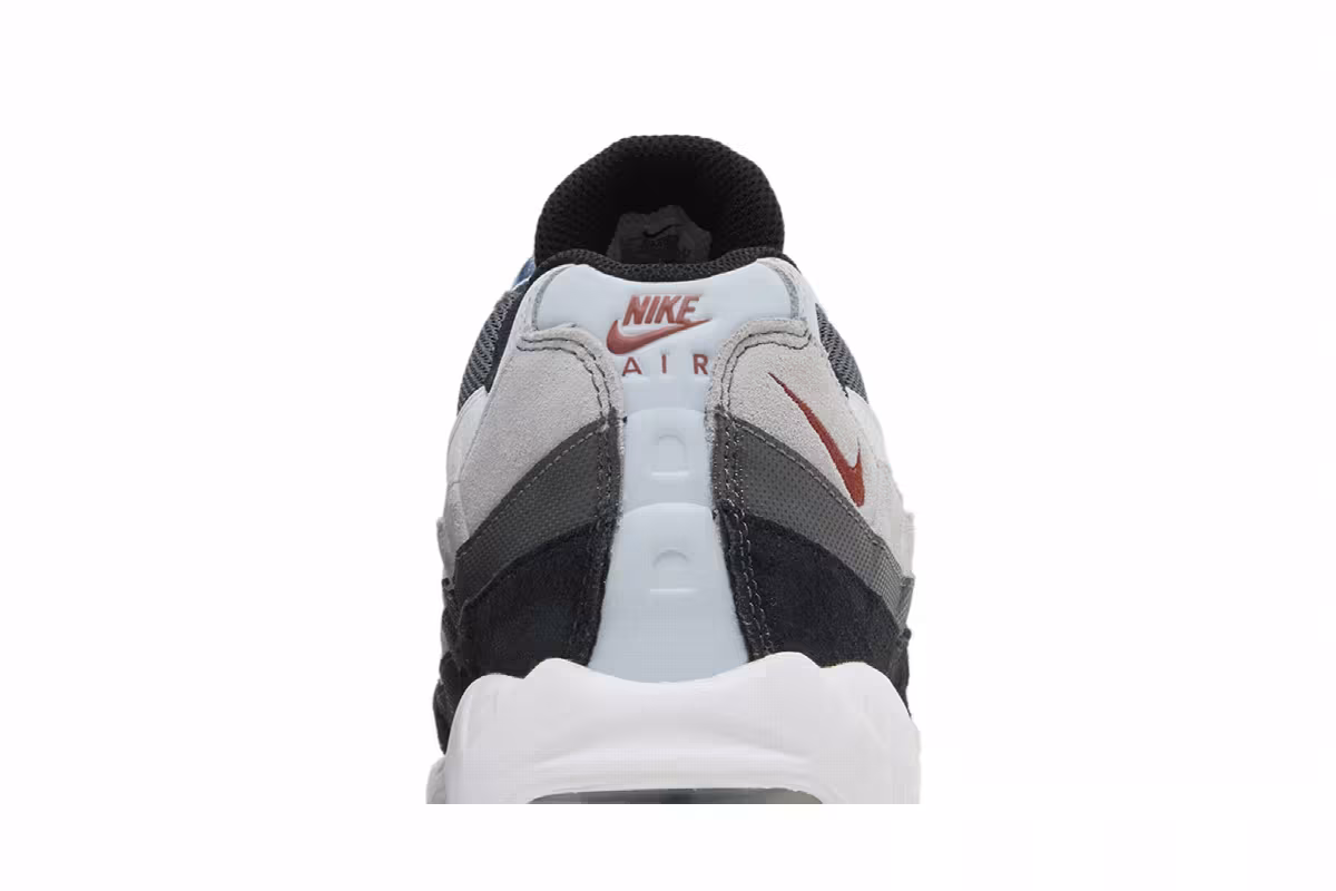 Nike Air Max 95 Wolf Grey Rugged Orange, view 8