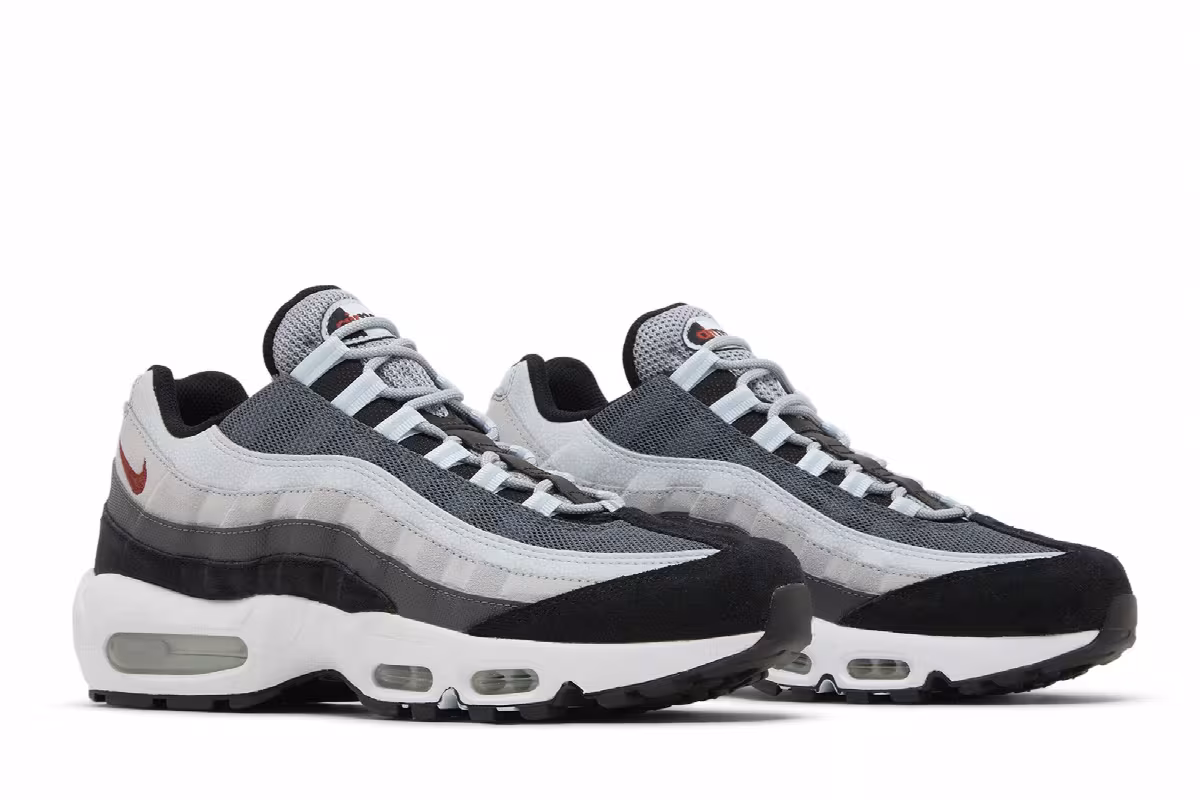 Nike Air Max 95 Wolf Grey Rugged Orange, view 9