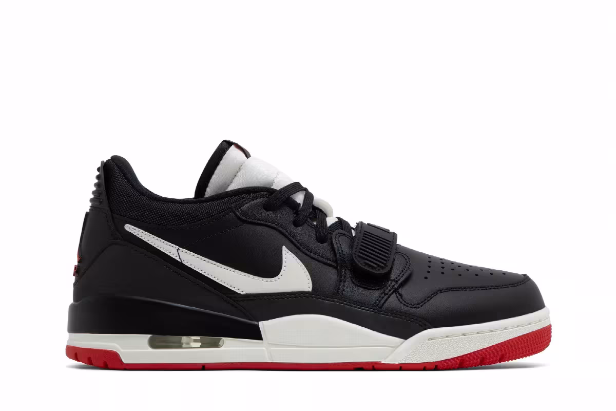 Air Jordan Legacy 312 Low Black Sail University Red, view 2