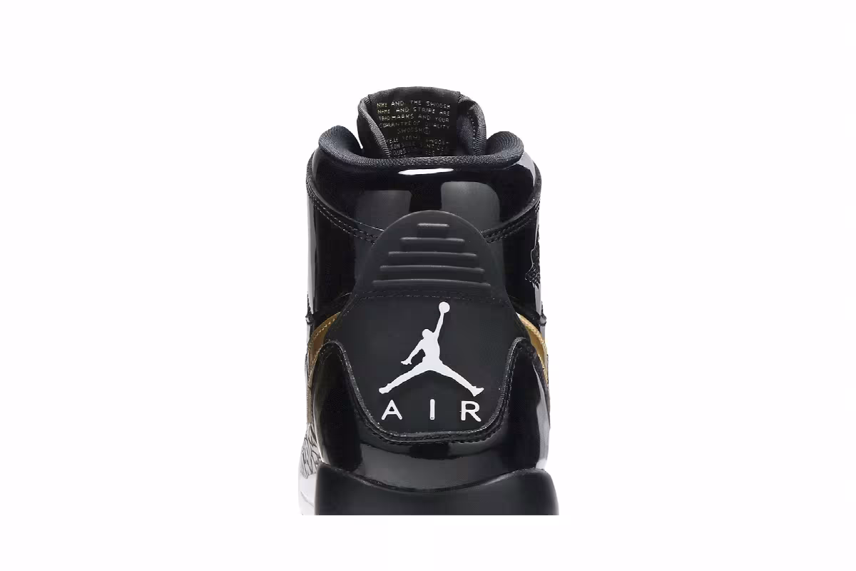 Air Jordan Legacy 312 GS Black Metallic Gold, view 8
