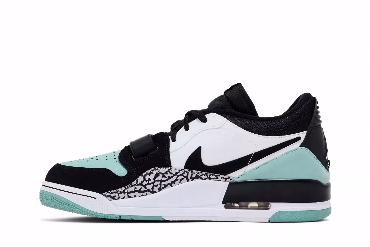 Air Jordan Legacy 312 Low White Black Mineral-Wolf Grey, view 4