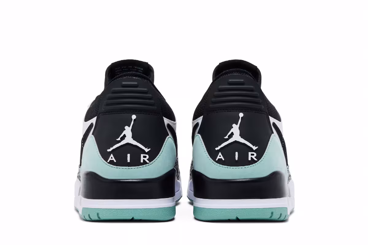 Air Jordan Legacy 312 Low White Black Mineral-Wolf Grey, view 7