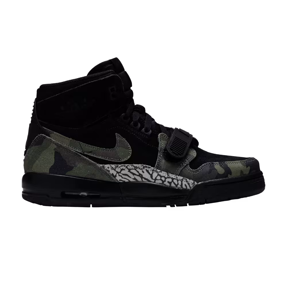Air Jordan Legacy 312 GS Black Camo Green