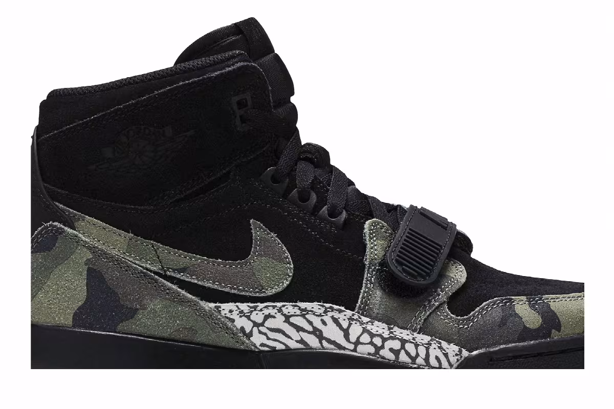 Air Jordan Legacy 312 GS Black Camo Green, view 3