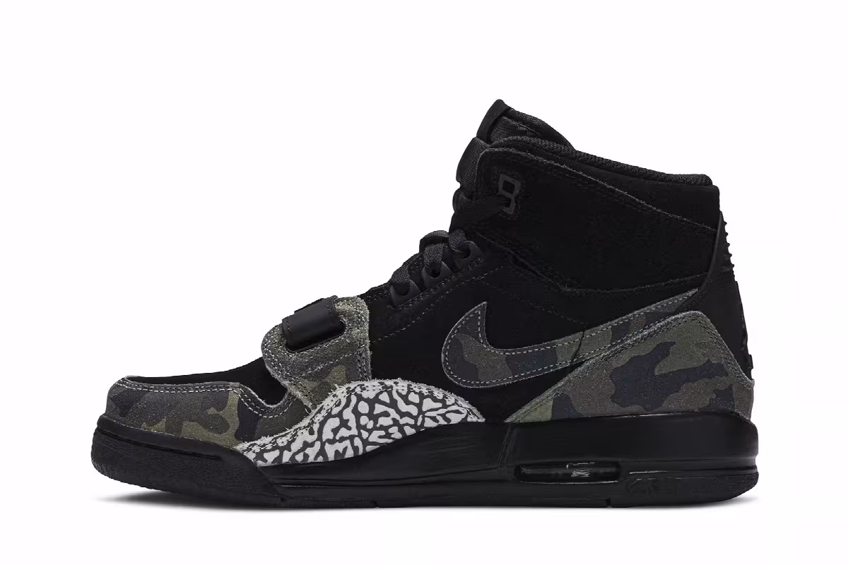 Air Jordan Legacy 312 GS Black Camo Green, view 4
