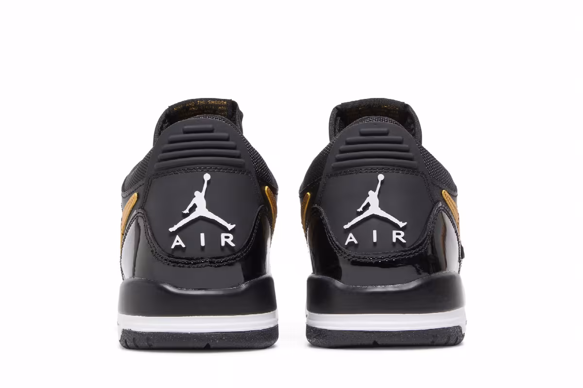 Air Jordan Legacy 312 Low GS Black Metallic Gold, view 7