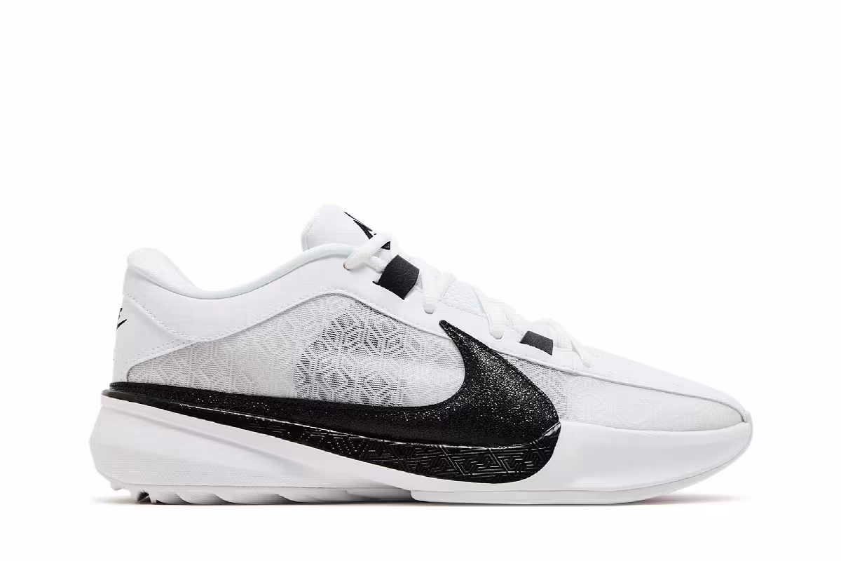 Nike Zoom Freak 5 TB White Black, view 2