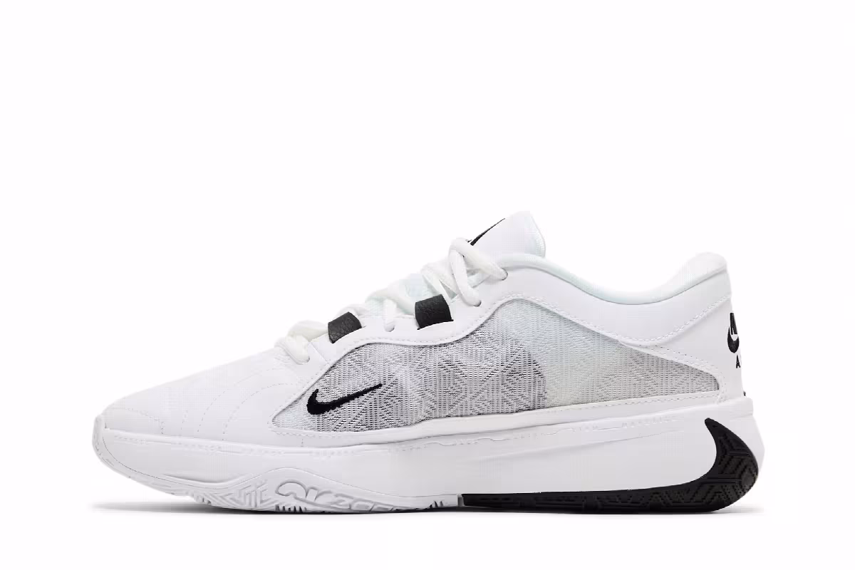 Nike Zoom Freak 5 TB White Black, view 4