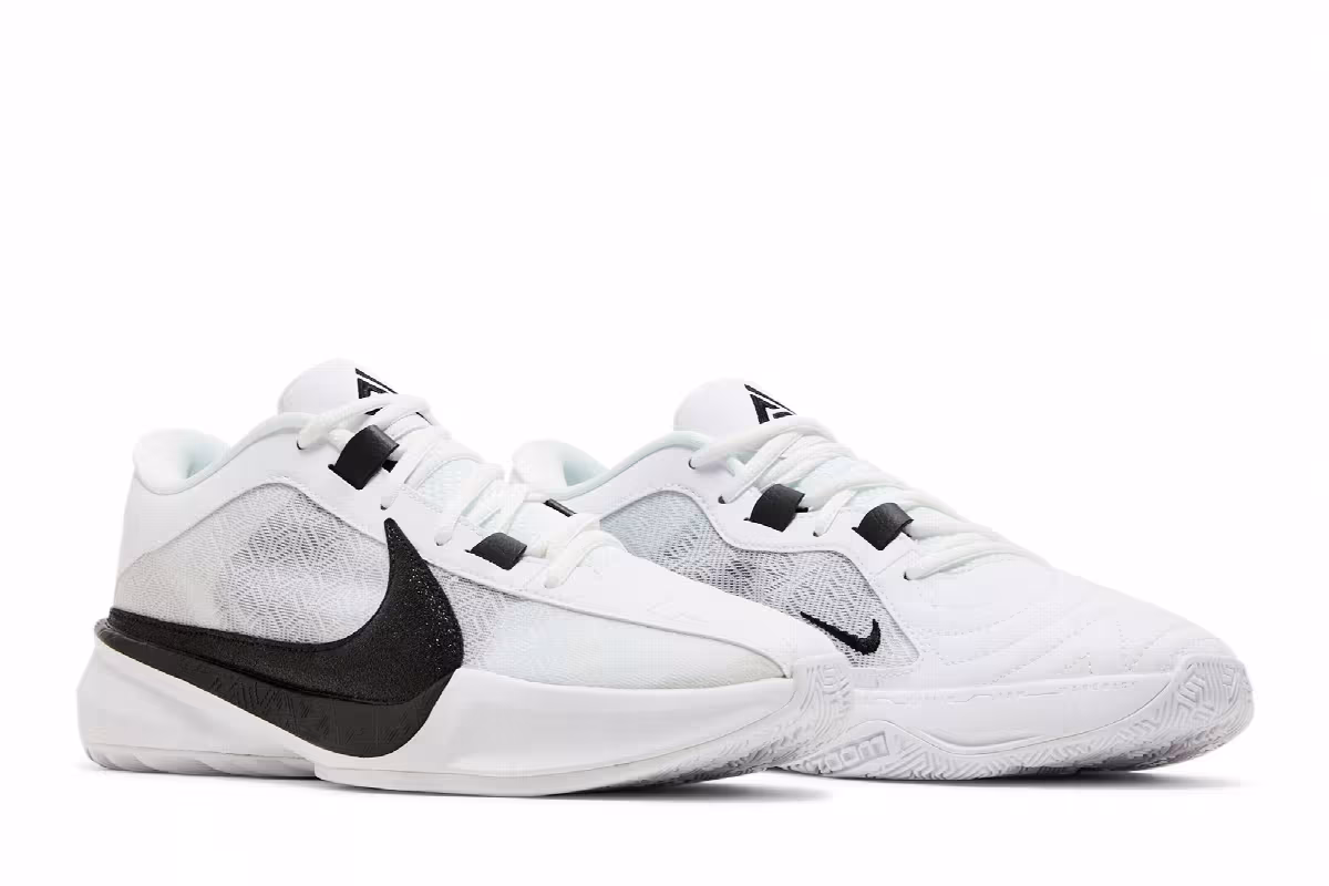 Nike Zoom Freak 5 TB White Black, view 9