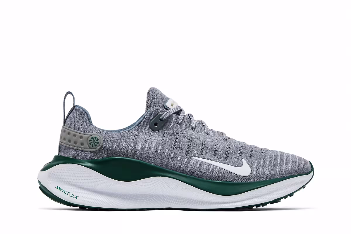 Nike ReactX Infinity Run 4 TB Cool Grey Gorge Green, view 2