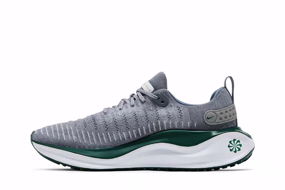 Nike ReactX Infinity Run 4 TB Cool Grey Gorge Green, view 4