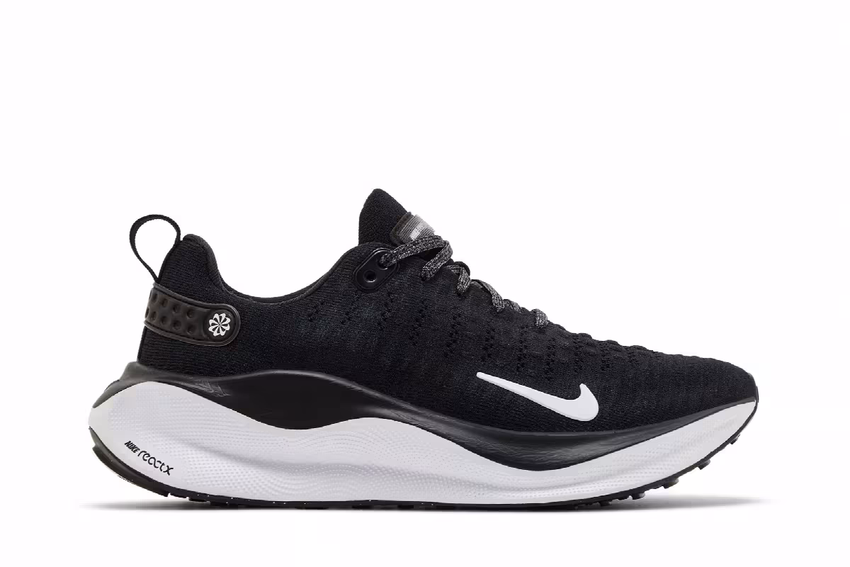 Nike Women's ReactX Infinity Run 4 Wide Black White, view 2