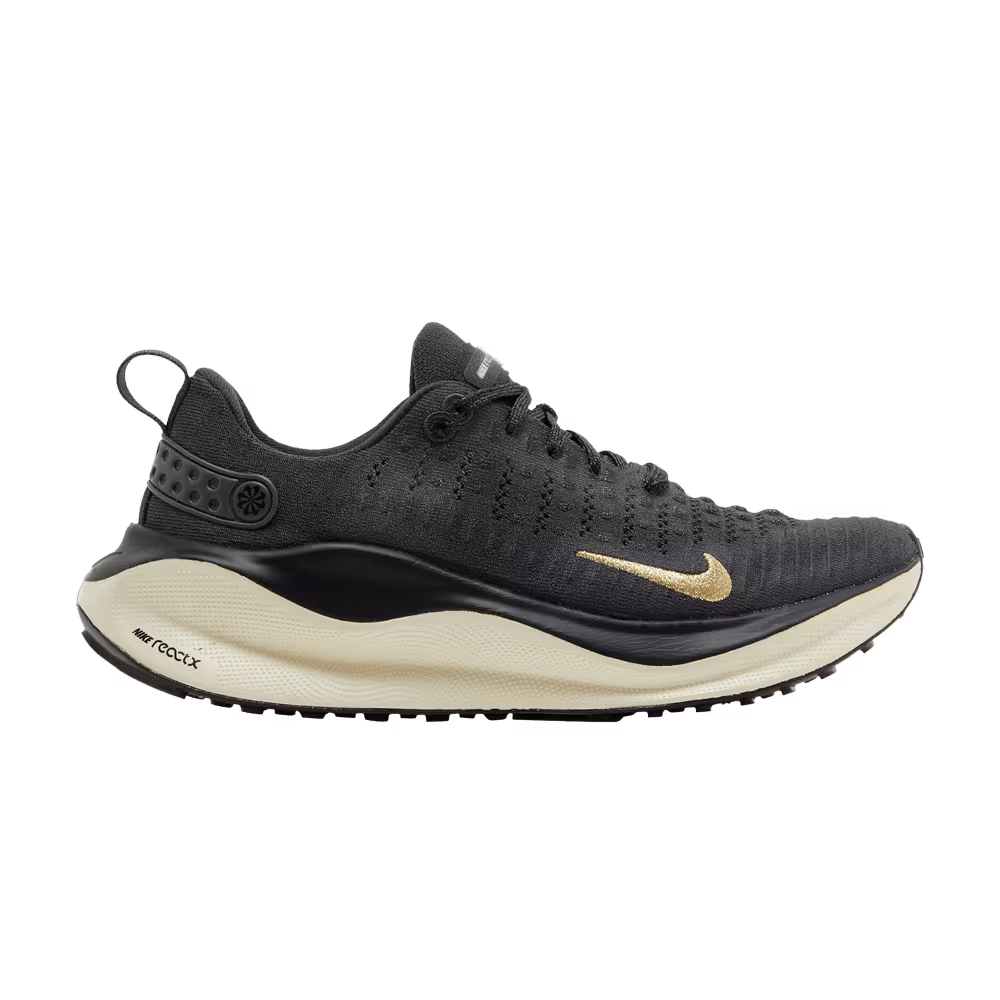 Nike Women's ReactX Infinity Run 4 Dark Smoke Grey Metallic Gold
