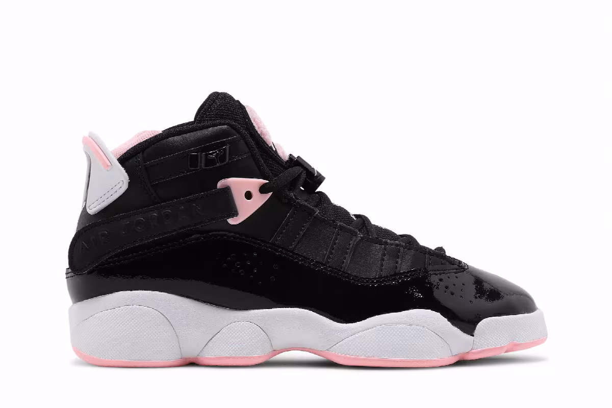Air Jordan 6 Rings GS Black Arctic Punch, view 2