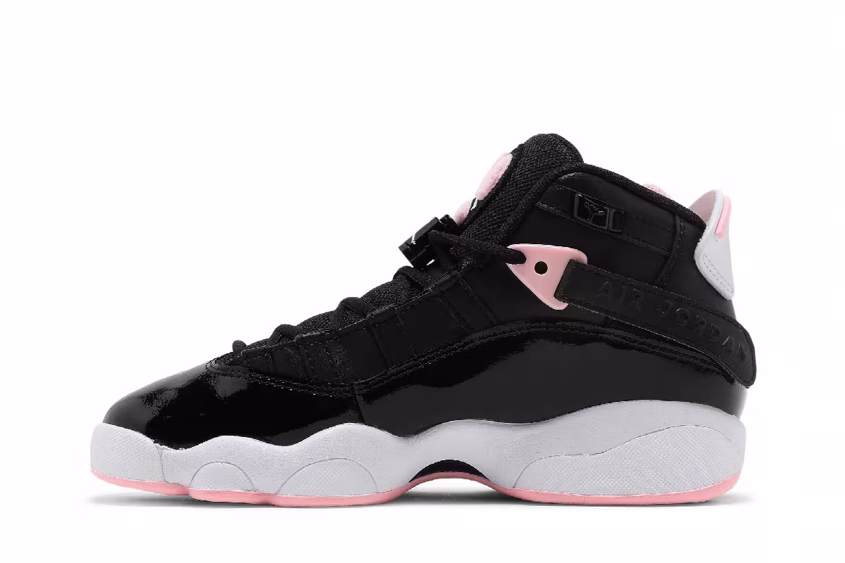Air Jordan 6 Rings GS Black Arctic Punch, view 4