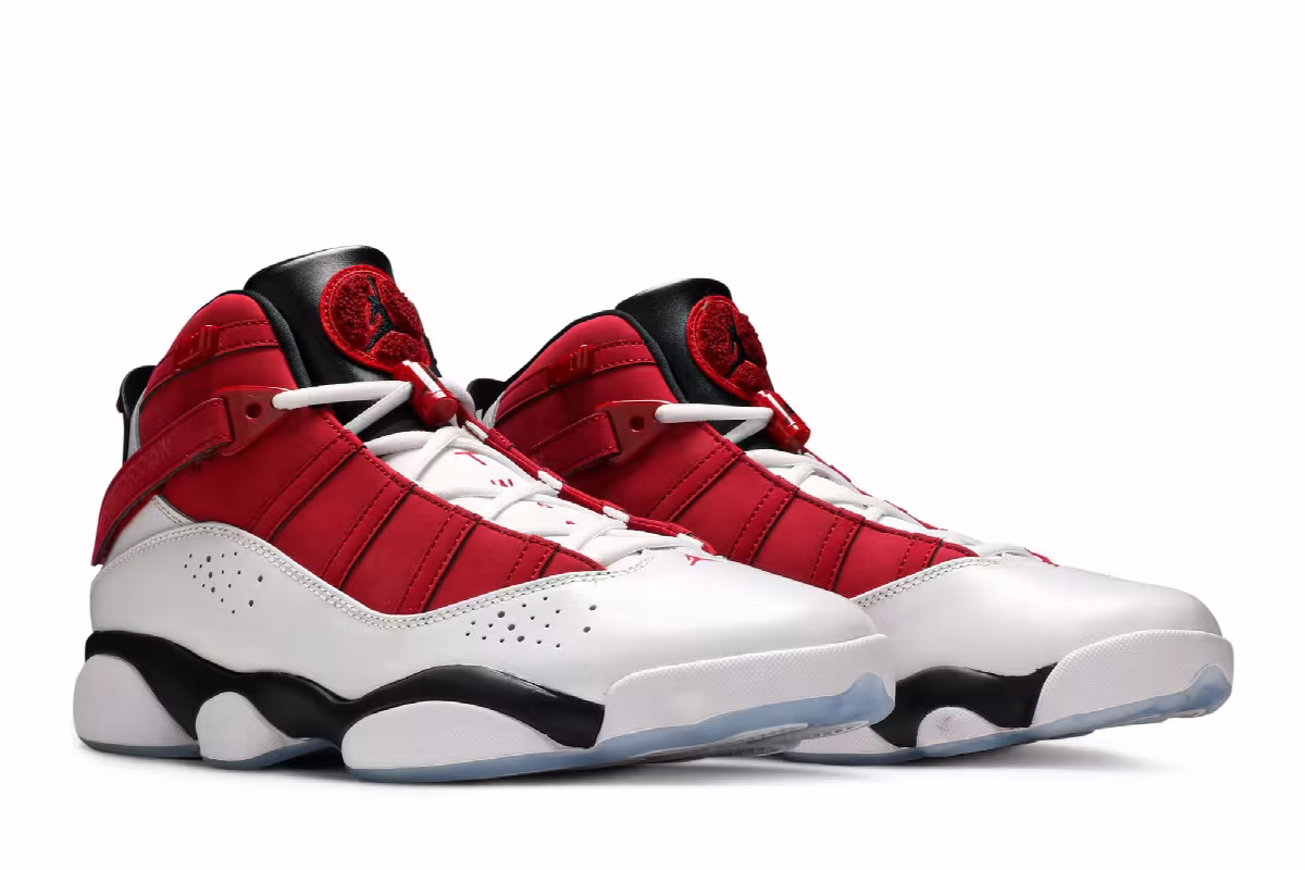 Air Jordan 6 Rings White Carmine, view 9