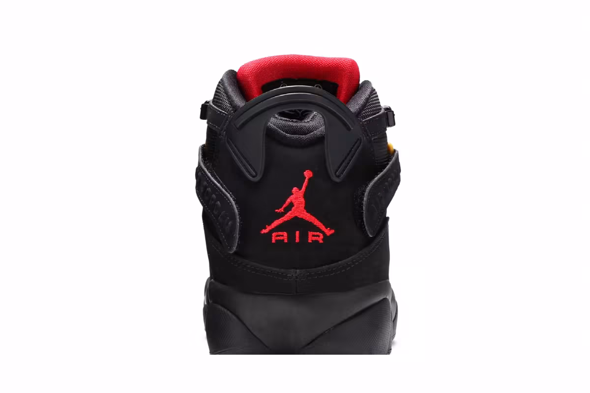 Air Jordan 6 Rings Black Red Sulfur, view 8